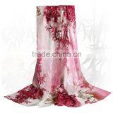 2016 Hot Sale Factory Direct Supply Embroidered Pure Silk Scarf Women's Silk Scarf Shawl Scarves thumbnail-2