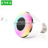 Hot Sale! Wireless Bluetooth LED Bulb With Speaker RGB Smart Phone Controllable E27/ B22 for Smart Home thumbnail-2