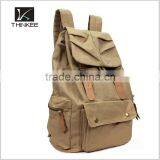 High Quality Popular Custom Leisure Cotton Canvas Wholesale Backpack thumbnail-1