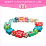 Factory wholesale high quality design your own fitness best friend multi-color candy bracelet chain