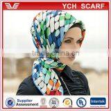 Multifunction Turkish Printed Big Square Hijab and Scarves Quality Choice thumbnail-5
