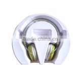White paper pulp tray for headphone packaging