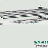 Brass Bathroom Accessories Towel Shelf Robe Hook Toilet Brush thumbnail-1