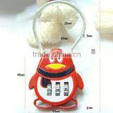 High Quality Resettable Cable Combinaton Padlock Small Cable Lock CH-QQ thumbnail-2