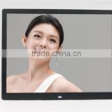 2016 new design photo frame 15inch LCD support video / music / picture / clock