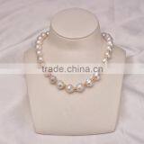 White Edison Large Pearl 13mm Delicate Pearl Necklace thumbnail-6