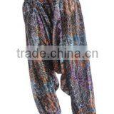Wholesale Collection of Indian Silk Sari Ladies Harem Pants Assorted 50 Pcs thumbnail-1