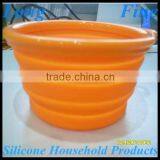 Durable Colorful Fancy Silicone Collapsible Bowl thumbnail-2