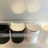 21oz Matte White Glass Jars for Candle Making and White Marble Lid Candle Holder thumbnail-4