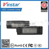18smd High power Good Service License Plate LED Lamp for Peugeot