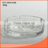 Round-shaped and Elegant266g glass ashtray wholesale
