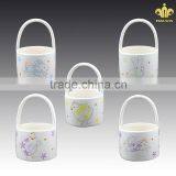 Hand -painted Ceramic Easter Eggs Baskets