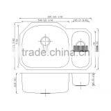 8152AL Jiangmen Supplier Undermount Stainless Steel Double Large Durable Sink thumbnail-3