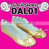 Portable Shoes (DAL01) Snail Shoes 220mm~260mm (Gold/Black 2 Colors)/Loafer Shoes for Women/Women Flat Shoes thumbnail-1