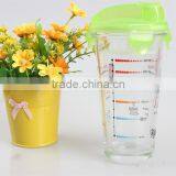 2015 China New Design Elegant Customize Tempered Glass Drinking Bottle With Multiple Cover Decal Scale thumbnail-1