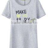 Fashion Cheap Wholesale Latest Design Custom Women Print T-shirt in Bulk thumbnail-1