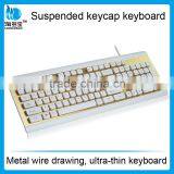 Ultra Thin Wired Computer Keyboard_Suspended Keycap Keyboard With Metal Wile Drawing thumbnail-5