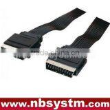 21pin Scart Cable Flat (male to Male)