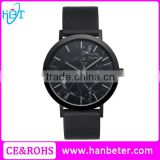 2016 High quality moon phases marble dial watch for custom minimalist watches
