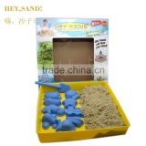 500g colored moving soft sand with 10 pcs tools Never Dries Out Moon Sand educational toys for kids children
