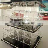 Beautiful Attractive Design Rotatable Acrylic Lipstick Cosmetic Display Rack Factory Price thumbnail-2