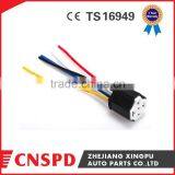 12V 24V 5pin 40A Ceramic Auto Relay Socket With 16AWG 18AWG Wires