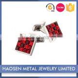 New Arrival Simple Style Cheap Price Crystal Cufflinks Diamond thumbnail-1