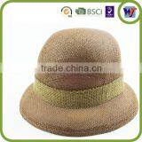 High Quality Straw Hat, Ladies Fedora Beach Hat Cap With Flowers thumbnail-5
