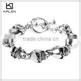 Latest Hot Sale Top Designer Good Quality Skull Shamballa Bracelet thumbnail-5