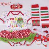 Christmas Baby Cothing Sets Infant Fashion Clothes Gift Tutu Newborn Baby Girls Romper Dress thumbnail-5