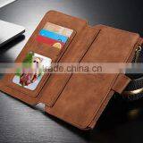 Geniue Leather Wallet Phone Case Stand With Card Slot and Zipper for Samsung Galaxy S6/S6 Edge/S7/S7 Edge/Note5 thumbnail-2