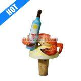 Customized Hand Painted Resin Animal Wine Stopper for Sale thumbnail-1
