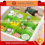 4 Cells Home Office Wardorbe Table Drawer Organizer Sorter-Green thumbnail-1