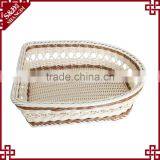 Handmade Weaving PE Rattan Fancy Hollow Side for Hotel Shoe Storage Box thumbnail-4