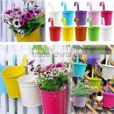 Metal Iron Flower Pot Hanging Balcony Garden Plant Planter Home Decor thumbnail-4