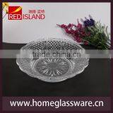 12 Inch Engraving Glass Plate for Fruit and Salad thumbnail-1