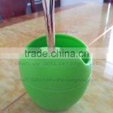 Yerba Mate Gourd With Bombilla/Silicone Drinking Cup With Straw thumbnail-5