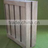 2016 Unfinished Wooden Wine Box Wine Glass Packing Box Wooden Wine Boxes for Sale thumbnail-3