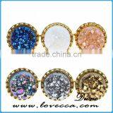 Most Popular Natural Agate Druzy Quartz Ring for Mens thumbnail-1