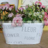 Best Selling Vintage Metal Flower Pots For Garden With Rope Handles thumbnail-2
