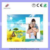 High Quality Sun Flower Printed Decoration Mirror Glass Frame 4"x6" thumbnail-1