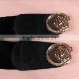 Wholesale Stone Inlaid Flower Pattern Buckle Sex Women Lady Wide PU Waist Belt thumbnail-3