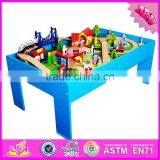 2017 New Design Preschool Children Activity Toys Wooden Train Table W04C069 thumbnail-4