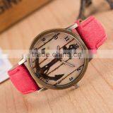 Wholesale Factory Price Free Sample Classical Wristwatch Leather Strap Men's Watch