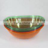 Colour Transparent Plastic Salad Bowl thumbnail-6