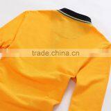 2016 Long Sleeve Blank Double Mercerized Cotton Polo Shirt thumbnail-6