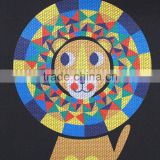 very cute lion motif for clothing,heat transfer printing