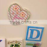 custom image ceramic heart shape fridge magnets