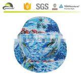 Beach Tropical Hawaiian Palm Tree Pineapple Bucket Hat Fishing Outdoor Sun Cap thumbnail-1