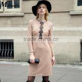 New Women Fashion Knee Length Slim Pencil Hand Embroidery Designs For Dress thumbnail-1